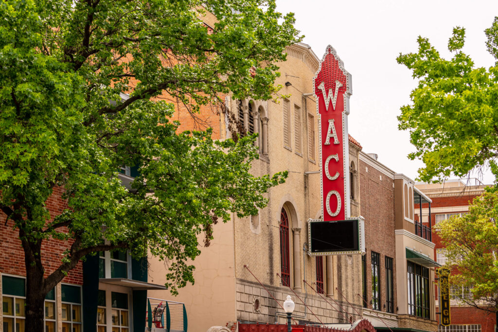 Downtown Waco Texas scene for people researching living in Waco TX Downtown Waco Texas scene for people researching living in Waco TX